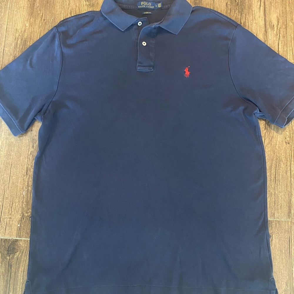 Polo By Ralph Lauren Men's Classic Navy Polo - image 1